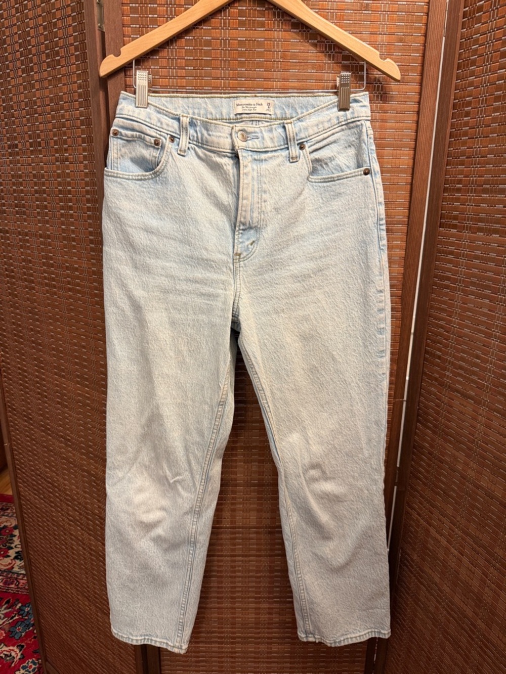 Abercrombie & Fitch Light Blue Straight Leg Jeans